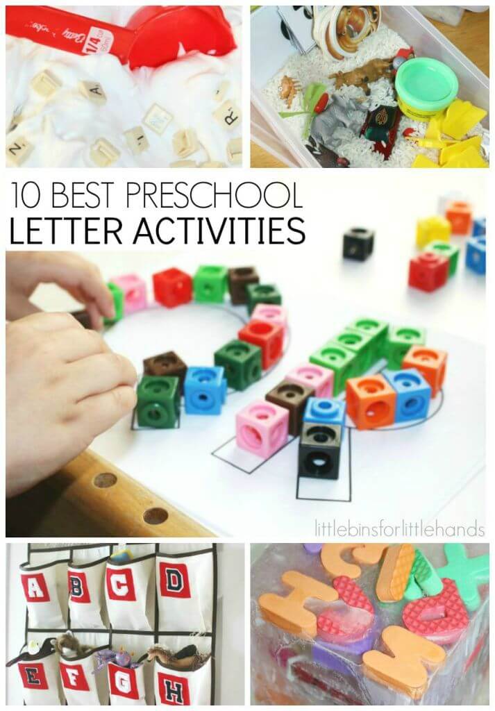 10 best Preschool Letter Activities for hands on learning through play