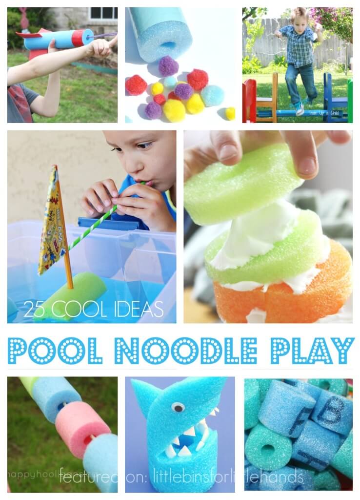 25 Cool Pool Noodle Play Ideas for Kids DIY Pool Noodle Ideas and Activities