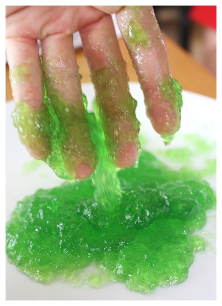 Edible slime for messy sensory play taste safe slime science