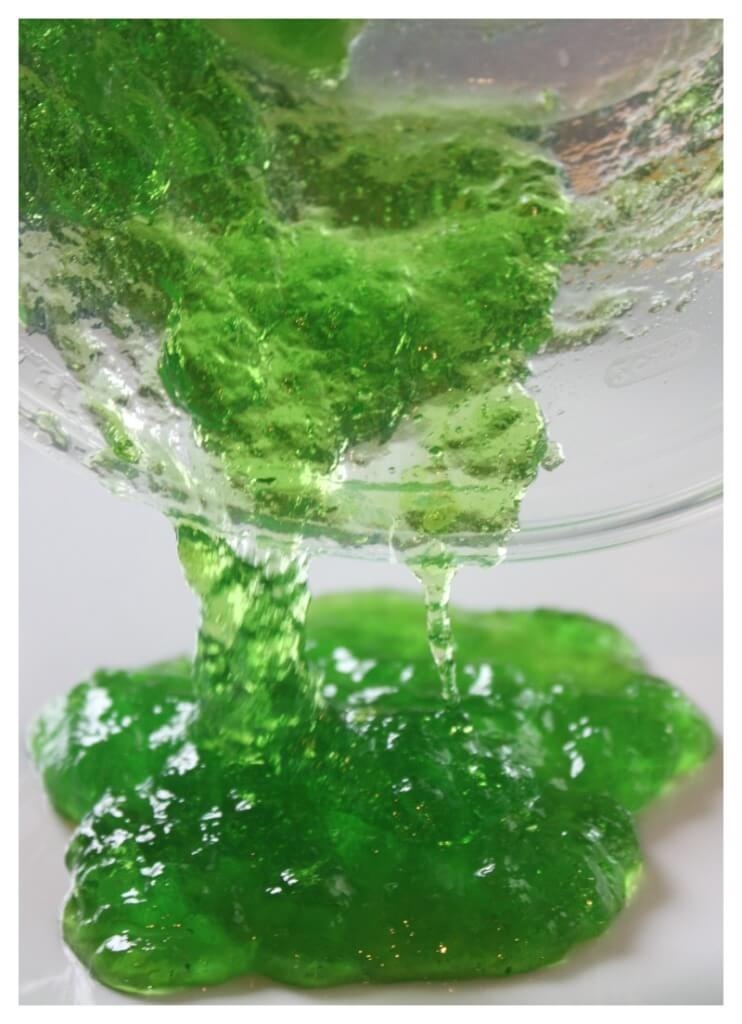 Edible slime science made with gelatin