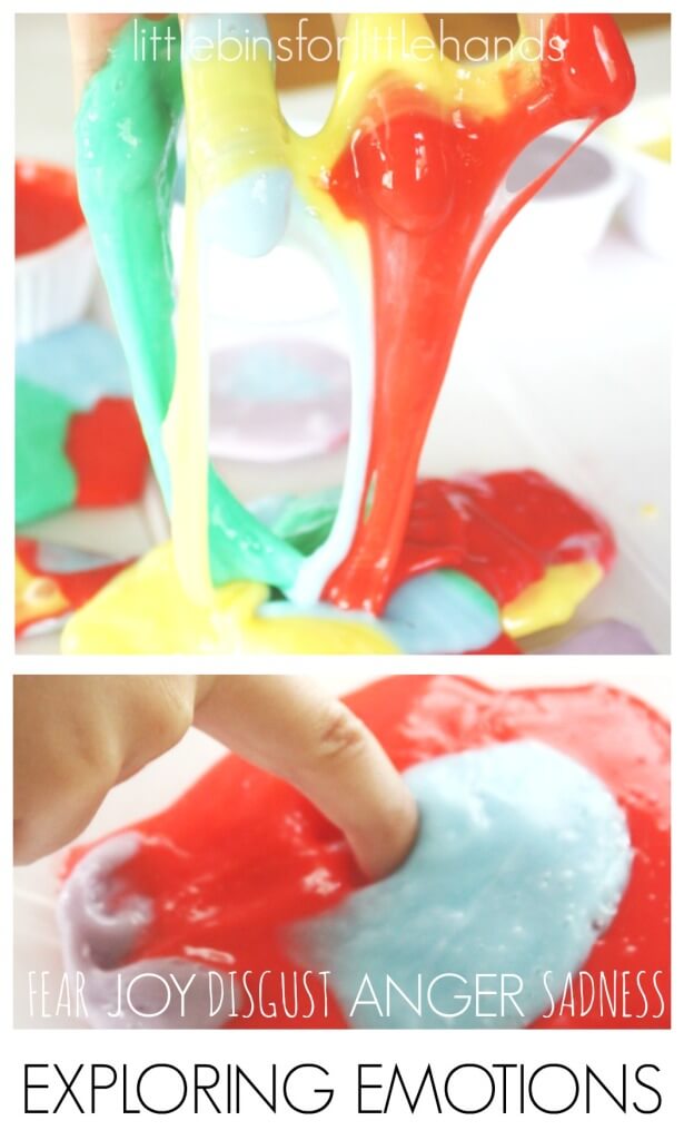 Inside Out Emotions Activity Exploring feelings with sensory play slime