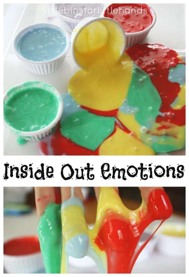 Inside Out Exploring Emotions Activity with Sensory Play