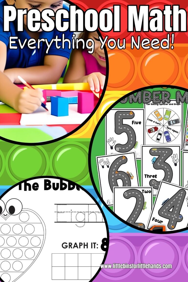 Math Activities For Preschoolers - Little Bins for Little Hands