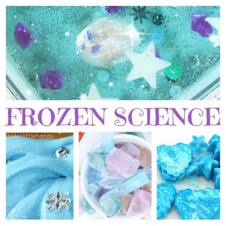 Movie Inspired Frozen Activities Sensory Science Play Ideas