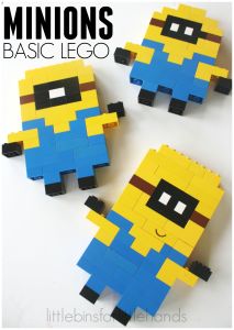 LEGO Minions Made with Basic LEGO Bricks
