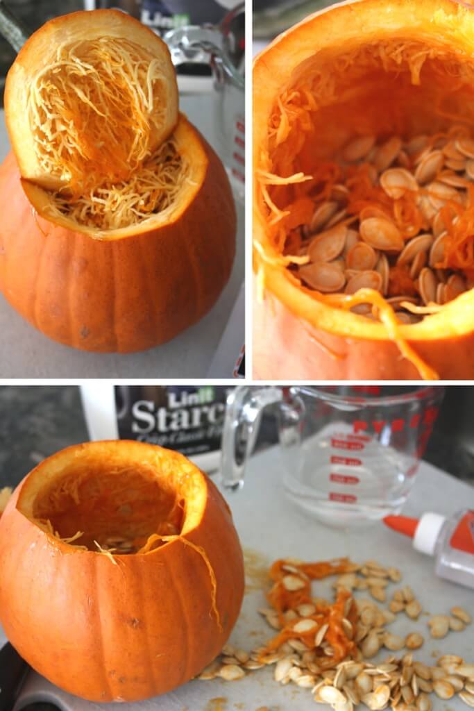 Make Pumpkin Slime with Prepping Pumpkin for pumpkin slime ingredients