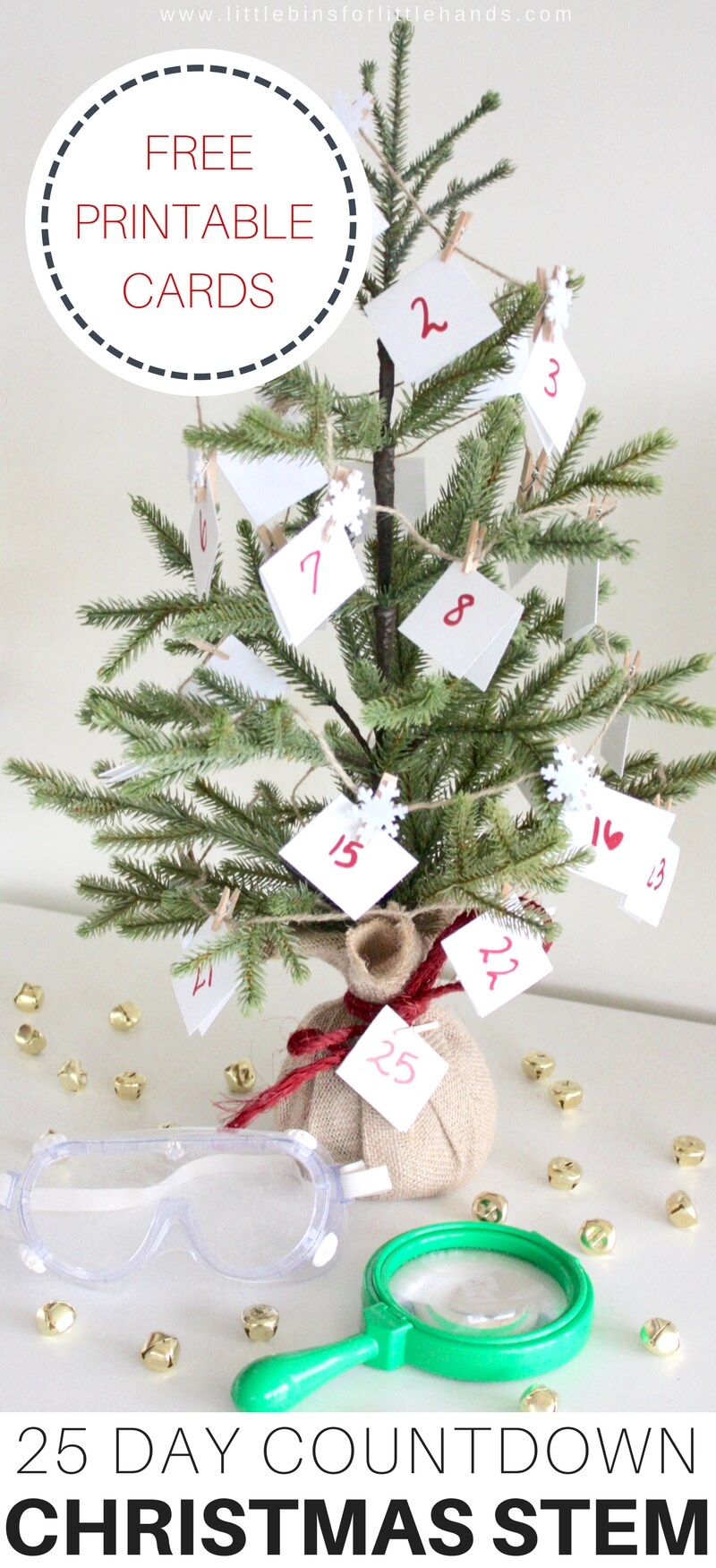 Start off the season with a 25 Day Christmas STEM Countdown Calendar Easy Christmas science