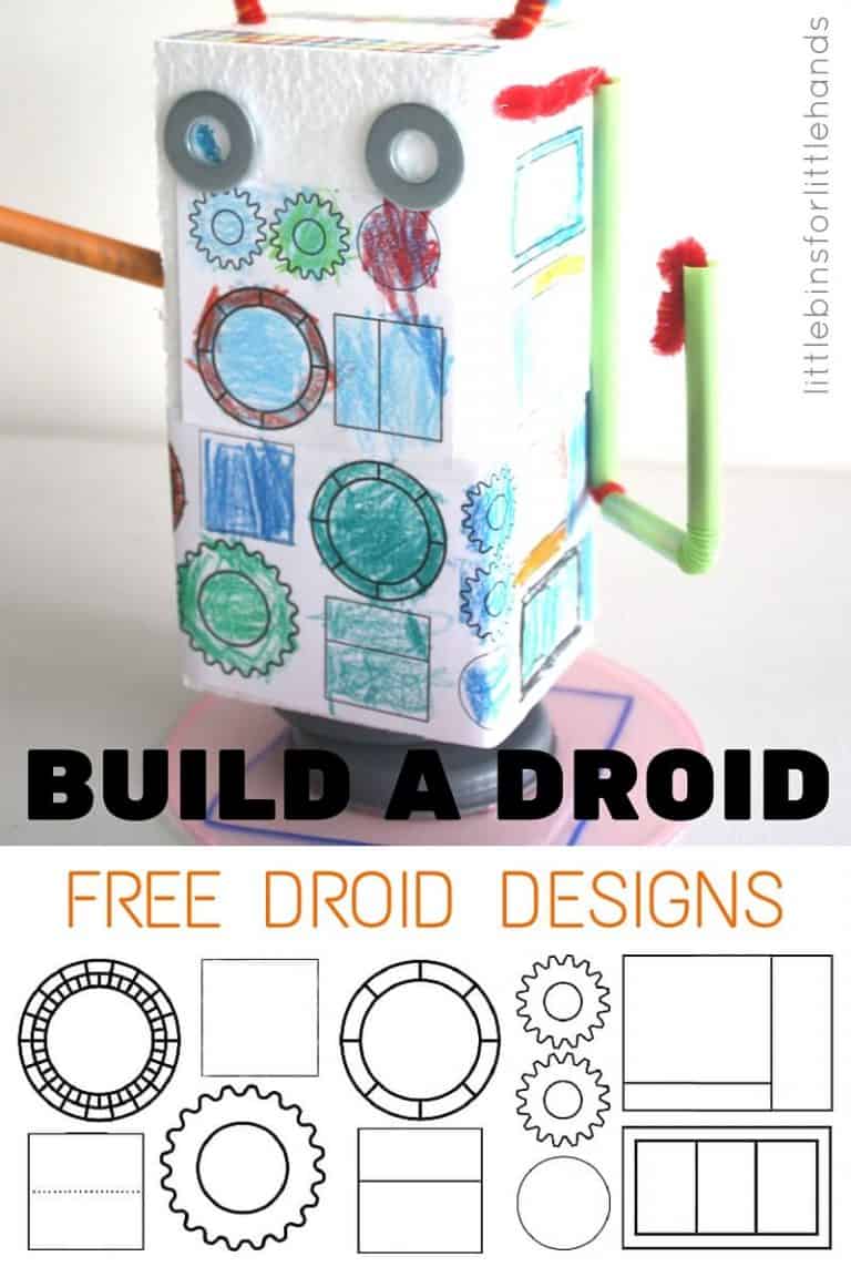 Build a Droid with Free Coloring Pages