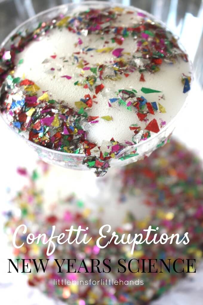 Confetti Science Eruptions New Years Eve Activity for Kids