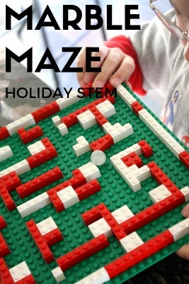 LEGO Christmas Marble Maze STEAM Christmas Countdown