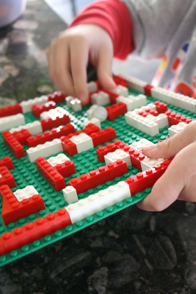 LEGO Marble Maze For Kids To Make Little Bins for Little Hands