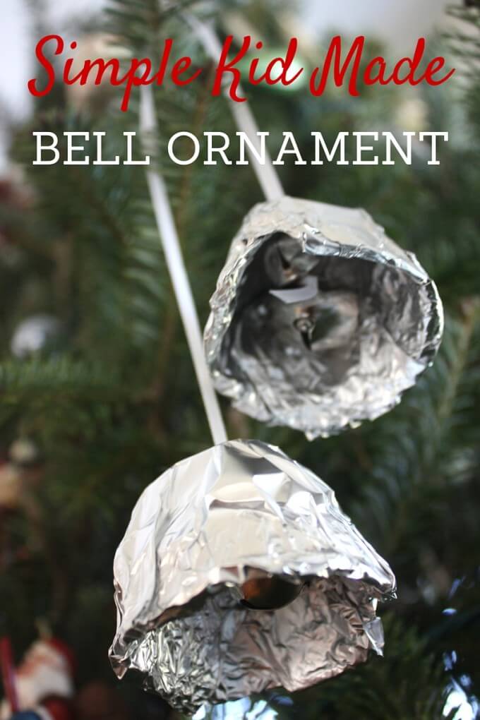 Polar Express Tin Foil Bell Ornament Inspired by Book.