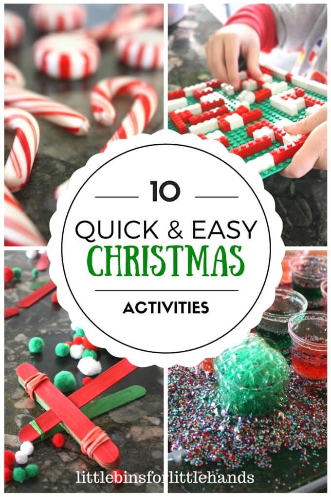 Quick and Easy Christmas Activities Science Experiments for Kids