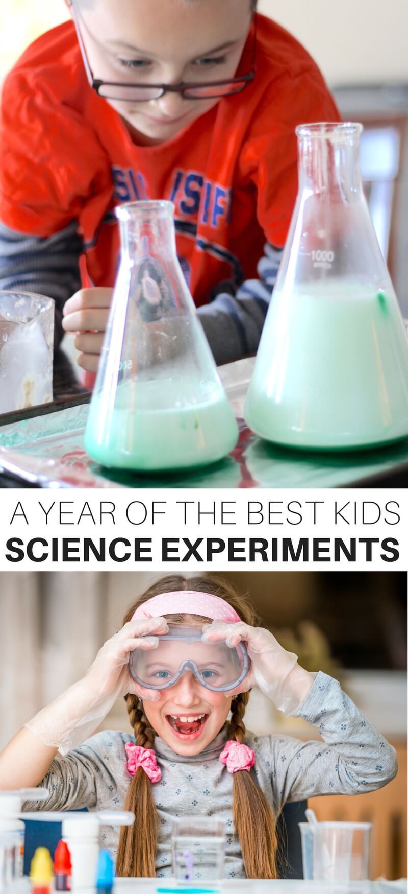 The best kids science experiments all in one spot perfect for planning your year of science. Science activities don't have to be complicated, come in a kit, or be expensive to try with kids. Our year of the best kids science experiments will provide you with fun and easy science activities for each month of the year. We enjoy seasonal and holiday themes to make science easy to learn.