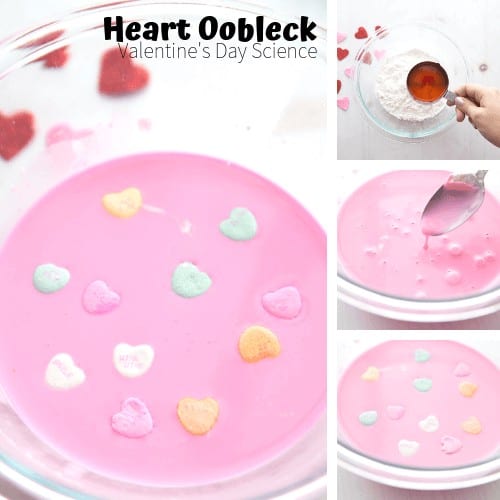 Candy Hearts Oobleck Recipe - Little Bins for Little Hands