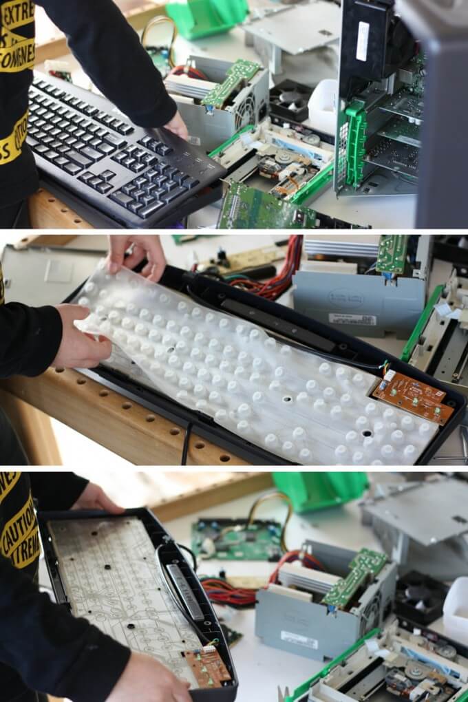 Kids Take Apart Computers Exploring Computer Keyboard