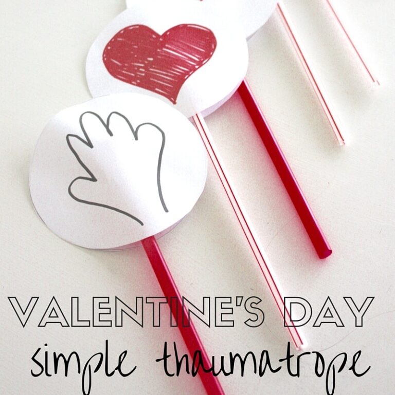 Valentines Toy: Make A Thaumatrope Spinner