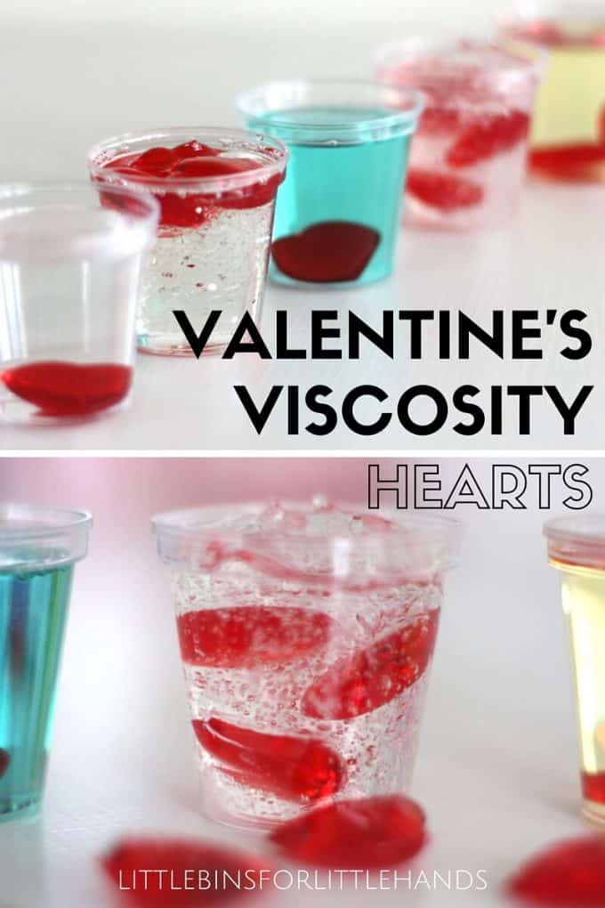 Valentines Day Viscosity Experiment STEM Activity