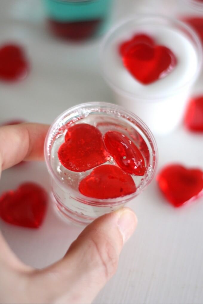 Valentines Day Viscosity Experiment Testing Liquids
