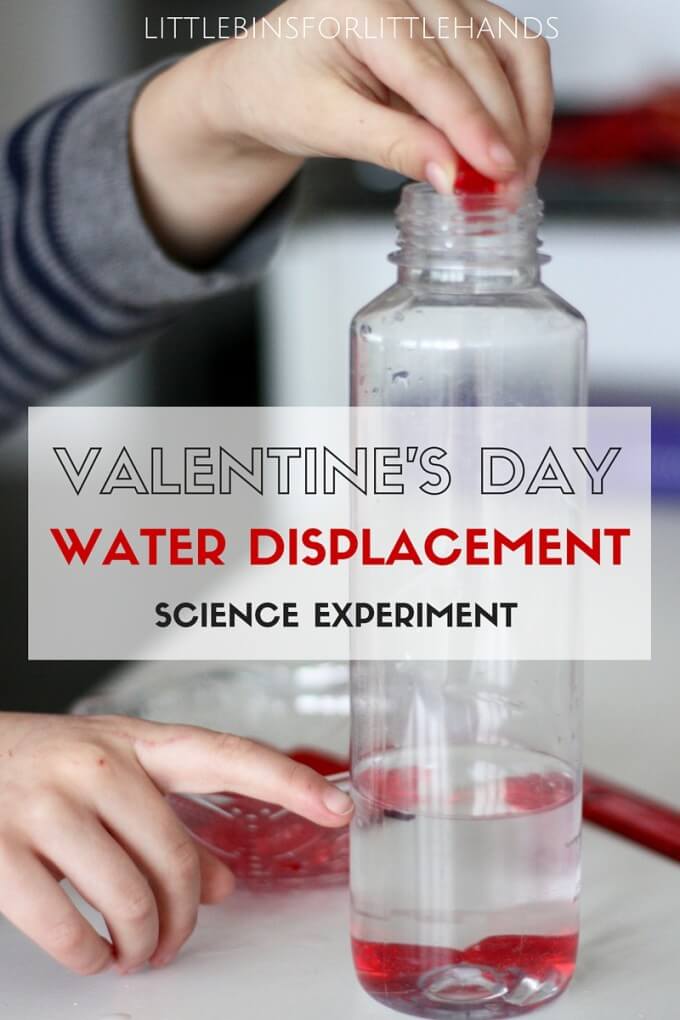 Valentines Water Displacement Science Experiment and STEM Activity