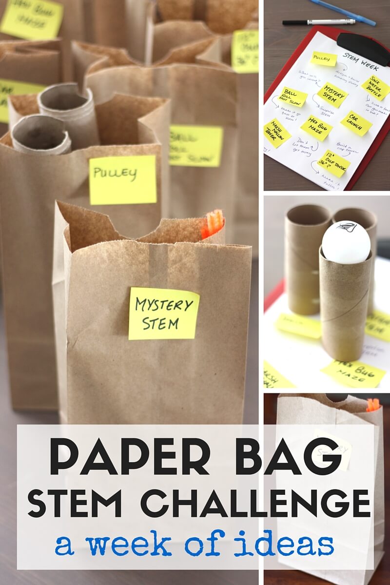 7 Paper Bag STEM Challenge Ideas | Little Bins for Little Hands
