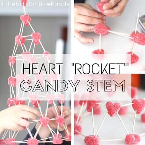 Candy Buildings For Valentine’s Day STEM