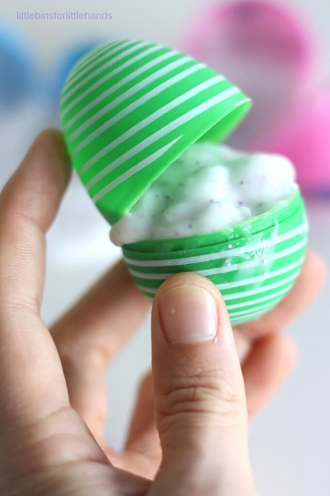 Easter Slime Surprise Eggs with Slime In Plastic Egg