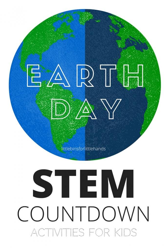 We are doing another awesome STEM countdown with Earth Day STEM activities. Although we do some extra neat Earth Day theme science experiments and projects to highlight the day, we also conserve water and energy, recycle and reuse, and tread lightly on our planet everyday. 