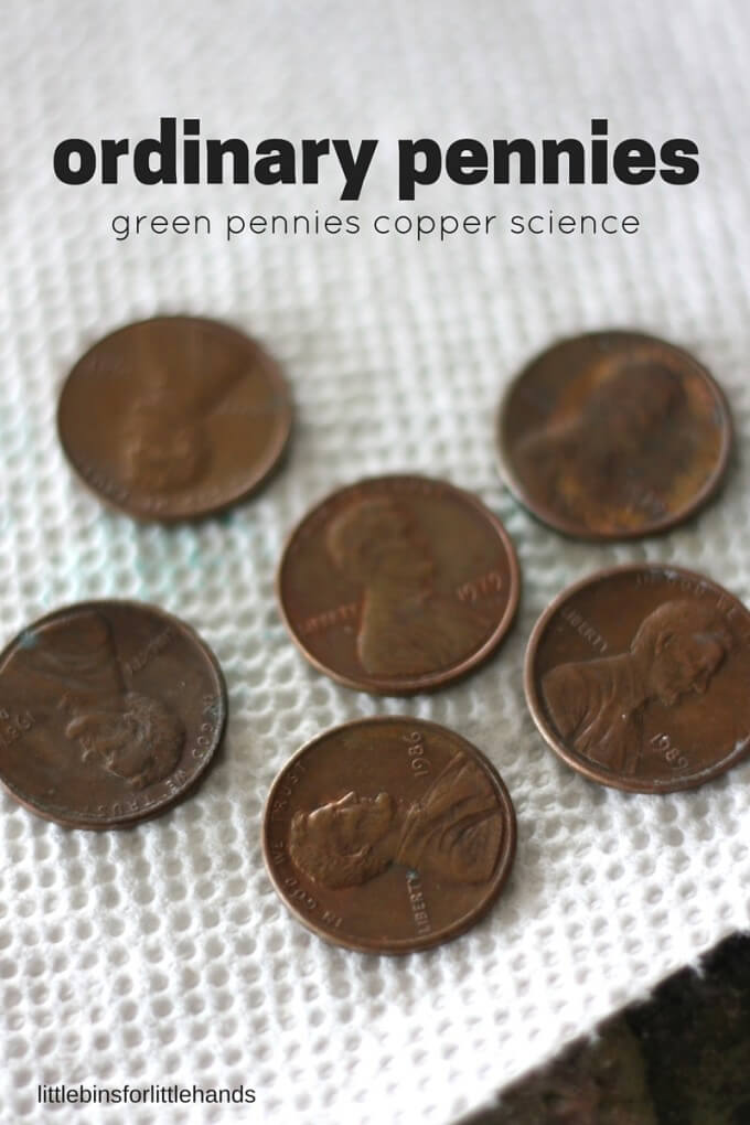 green pennies from ordinary pennies copper science