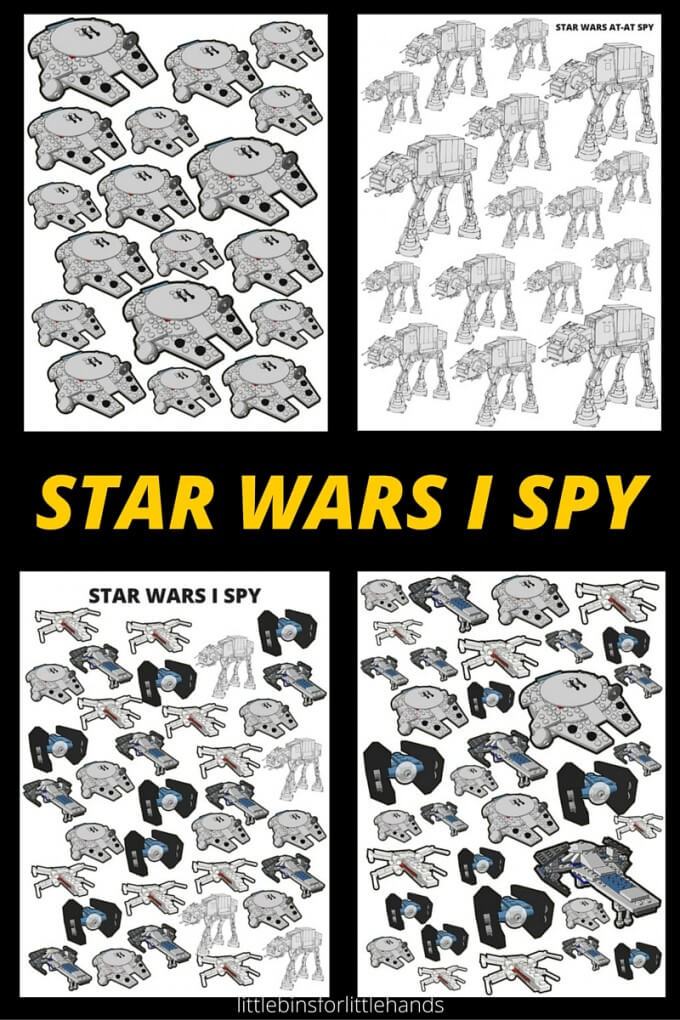 Top 50 Star Wars Crafts, Activities, Workbooks, Worksheets to entertain your family, featured by top US Disney Blogger, Marcie and the Mouse: Star Wars I Spy