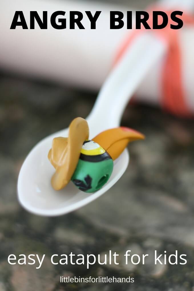 Angry Birds Plastic Spoon Catapult STEM Activity
