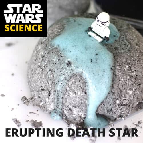 Star Wars Science: Erupting Death Star Baking Soda Idea