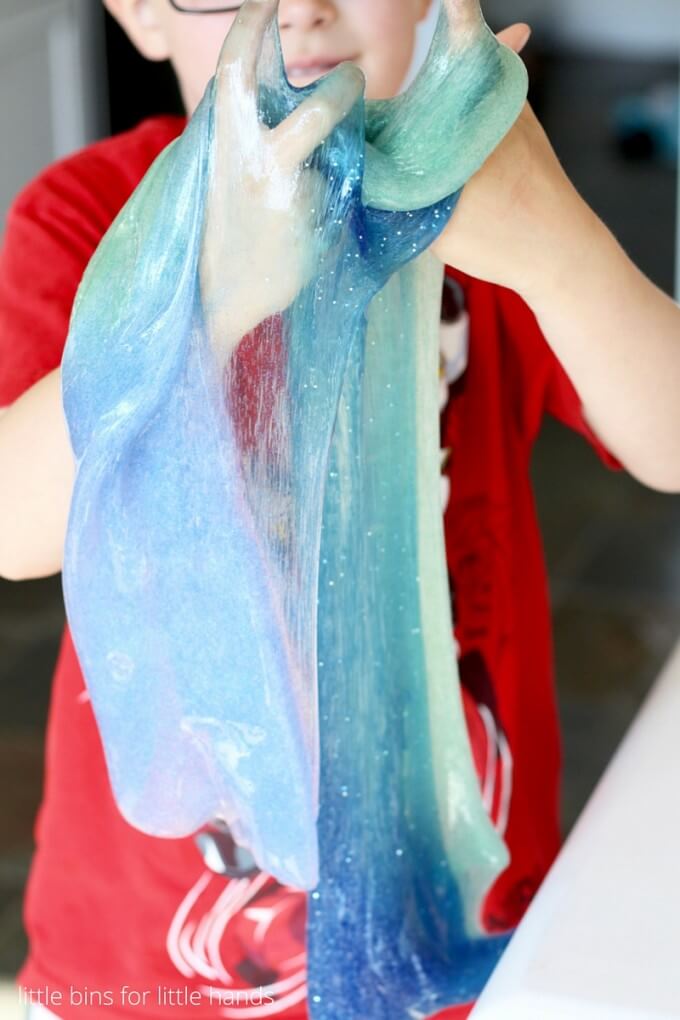 make ocean slime for kids sensory play ideas this summer