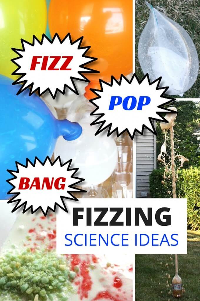 Fizzing science experiments chemistry activities  for kids STEM