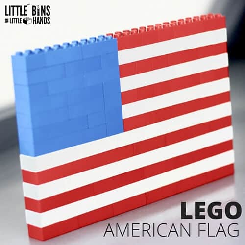 LEGO American Flag Building Activity and Flag History