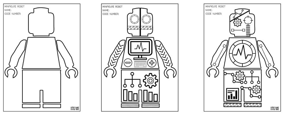Robot Coloring Pages with Free Printable Coloring Sheets