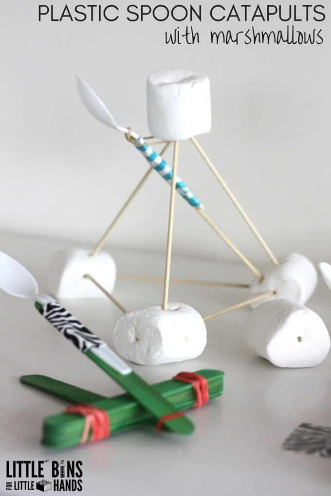 Marshmallow Catapult Activity for Kids STEM