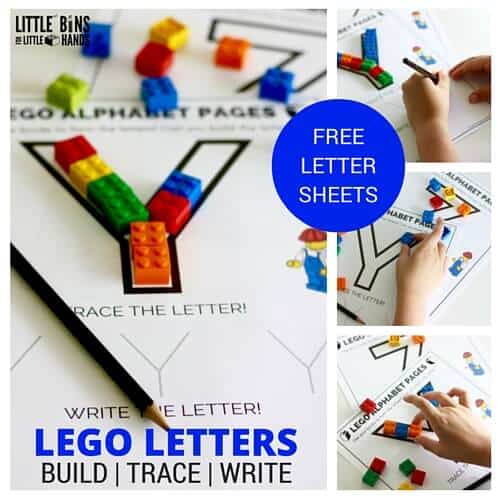 Practice Writing With LEGO Letters