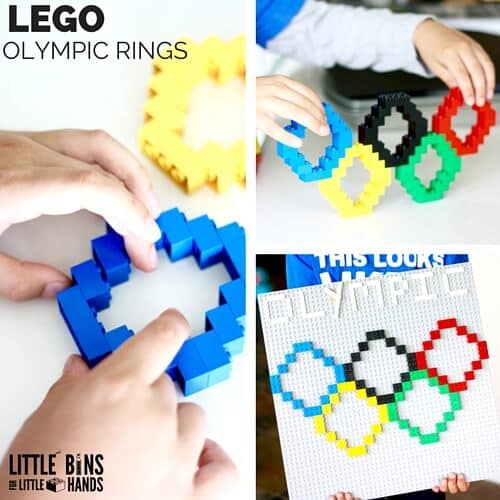 LEGO Olympic Rings Activity: Building With Basic Bricks