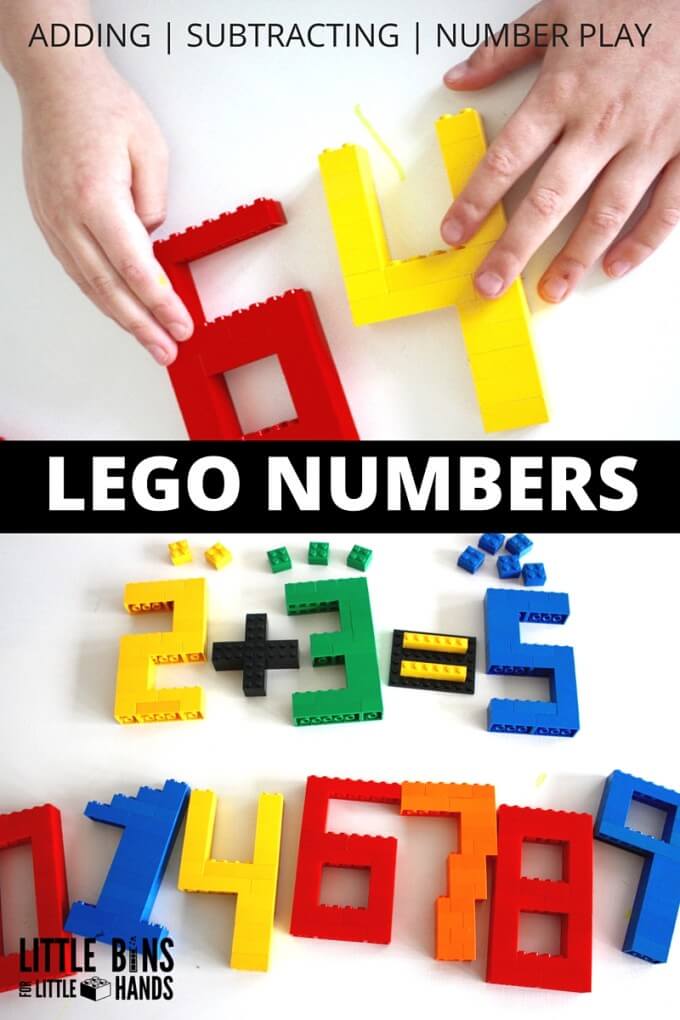 Build LEGO Numbers Math Activity for Kids