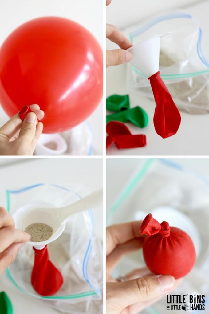Apple squeeze balls for stacking and calm down play