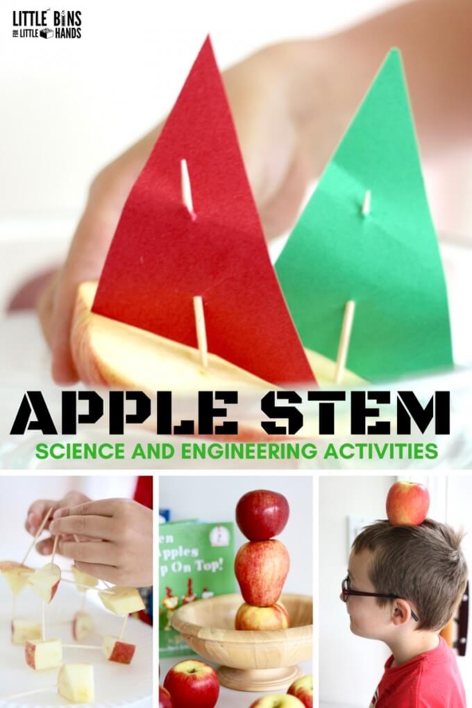 Apple STEM activities for Fall science 