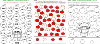 Free Printable Apple Worksheets - Little Bins for Little Hands