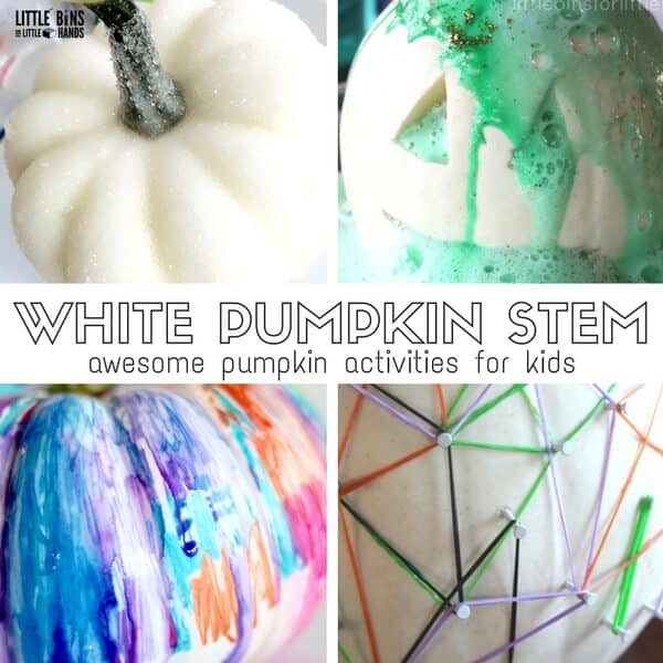 White Pumpkin STEM Activities for Kids