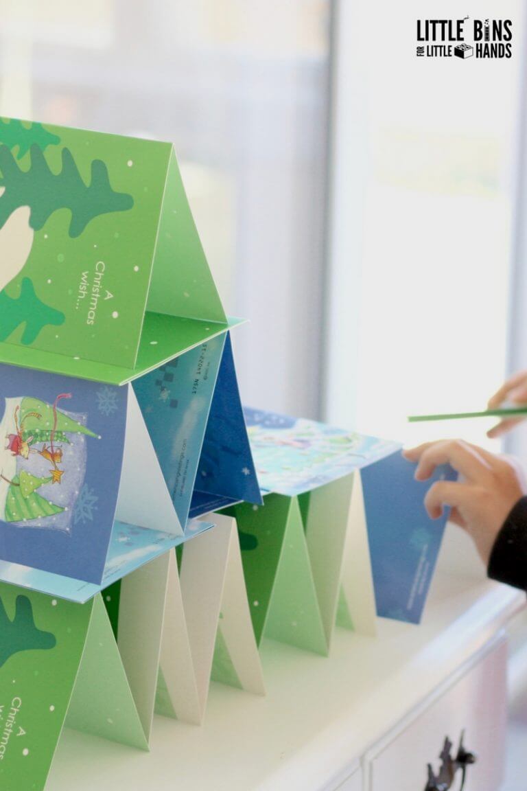 Christmas Card STEM Challenge - Little Bins for Little Hands