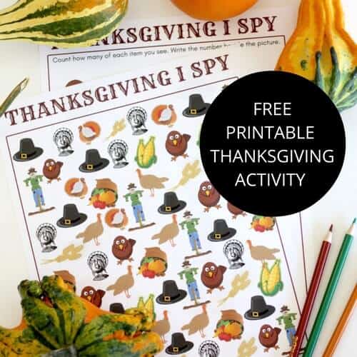 Seek and Find Thanksgiving Printables