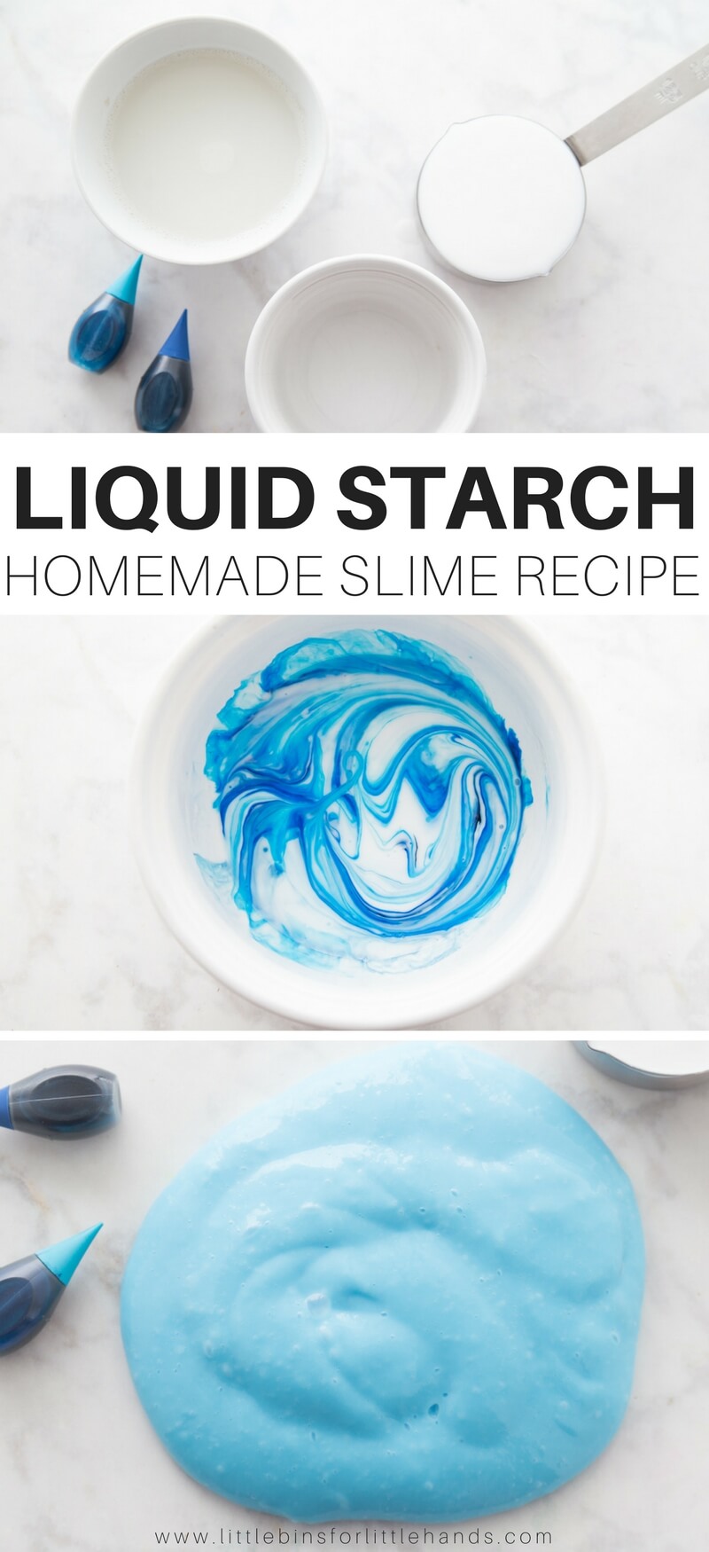 glue and liquid starch slime