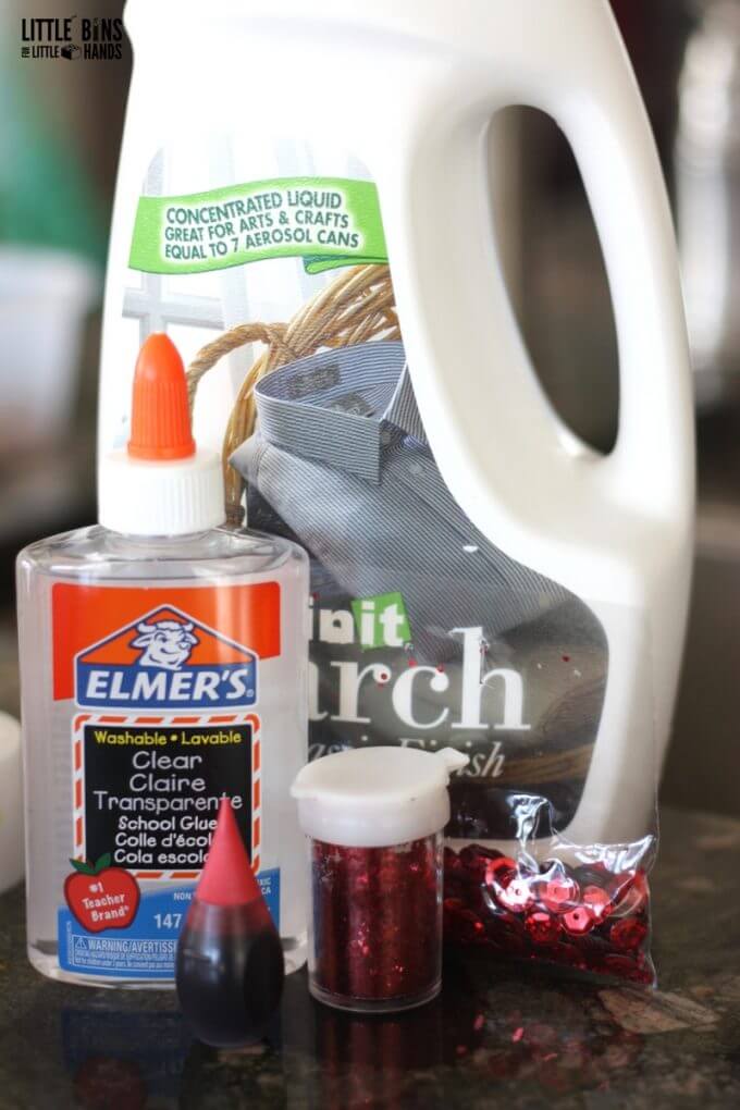 Make Christmas Slime with Glue and Starch
