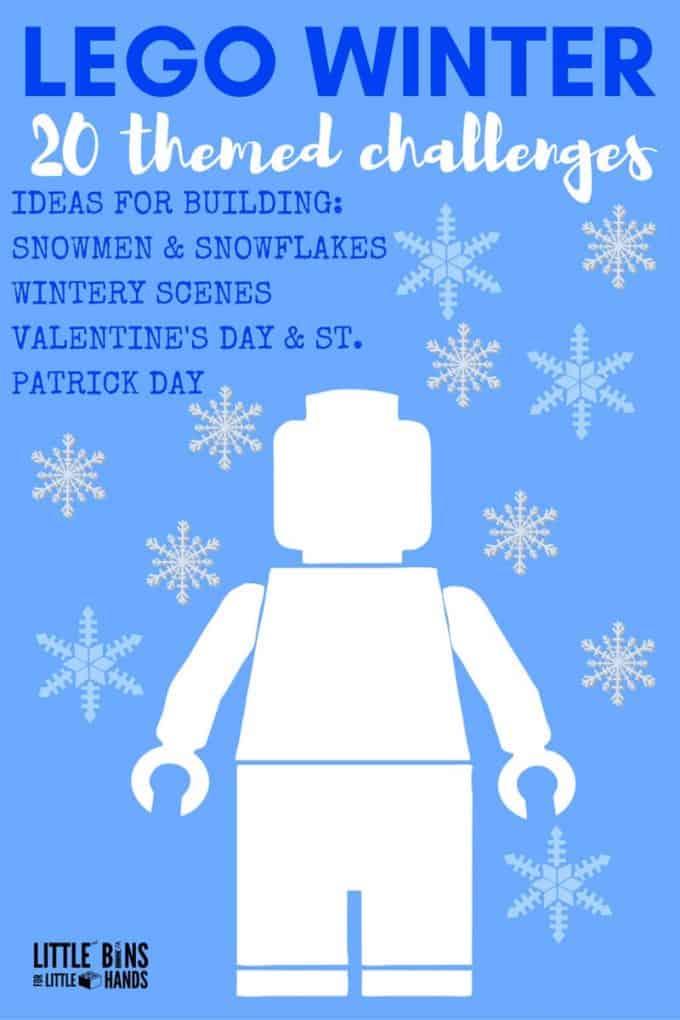 Winter LEGO Building Activities, Challenges and Ideas for Kids including holidays!