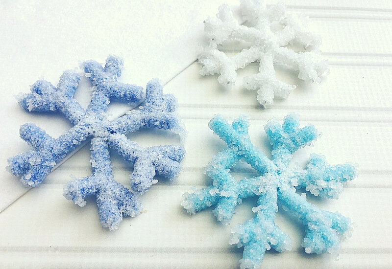 crystal snowflake ornaments 
